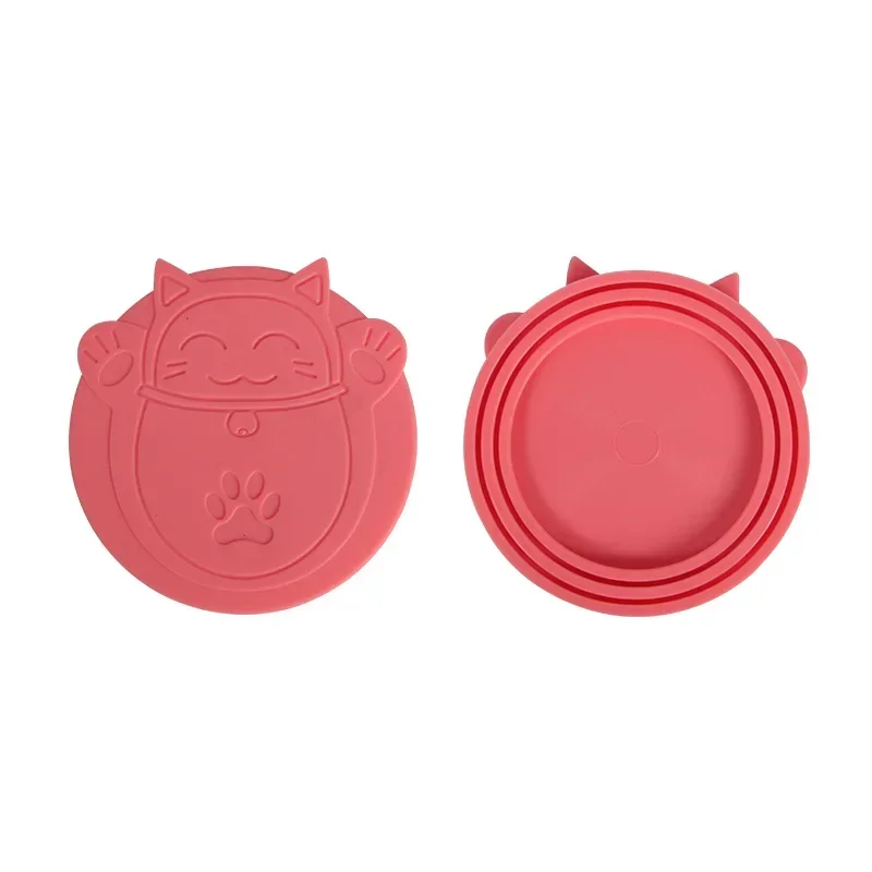 3 In 1 Reusable Silicone Dog Cat Canned Lid Portable Food Sealer Lid Pet Food Cover Fresh Tin Cover Cans Cap Pet Supplies