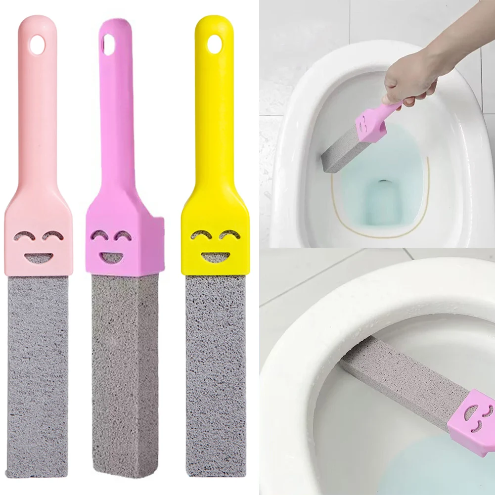 1pc Pumice Stone Toilet Brush Bathroom WC Toilet Cleaning Stone With Handle Stain Rust Grill Griddle Remover Cleaning Brush view 6
