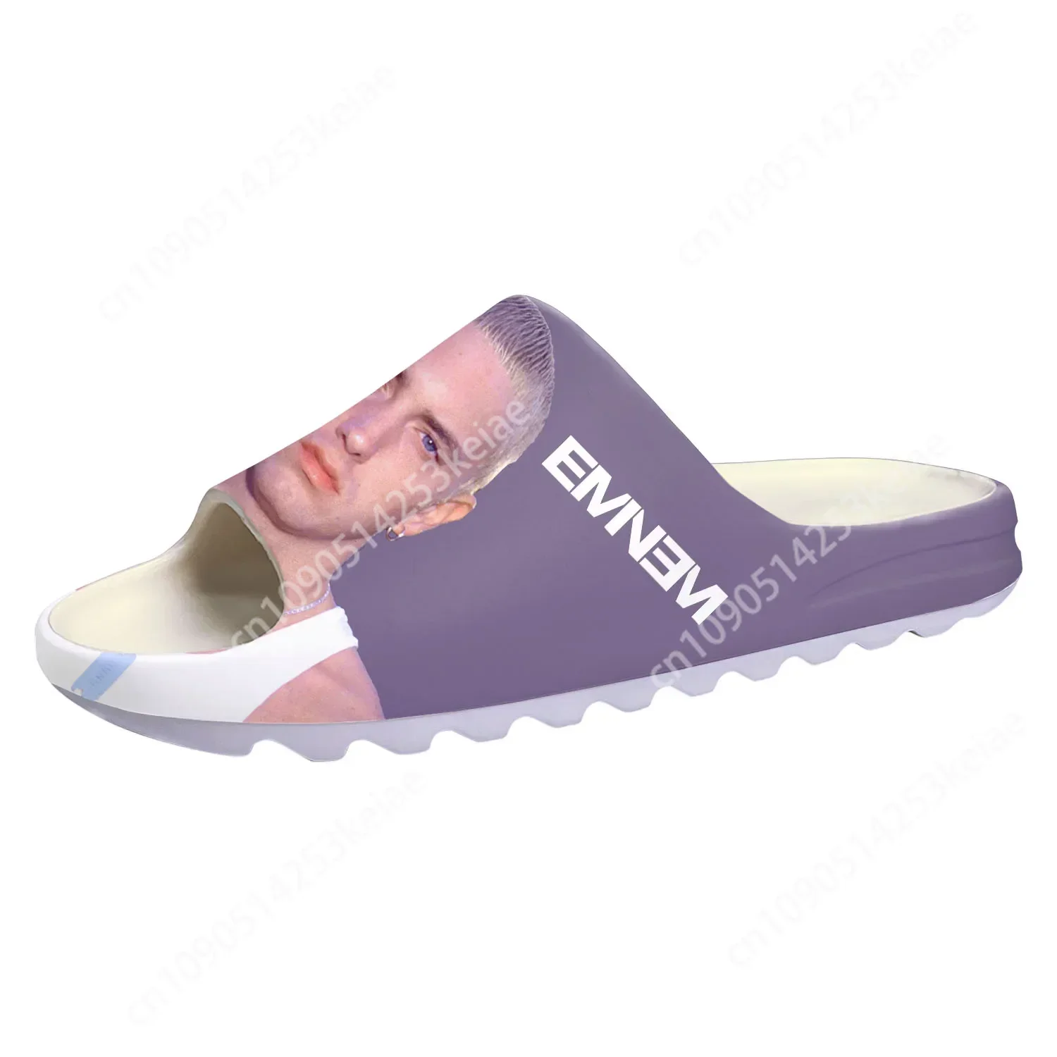 Eminem Hip Hop Rapper Soft Sole Sllipers Home Clogs Water Shoes Mens Womens Teenager Bathroom Beach Customize on Shit Sandals