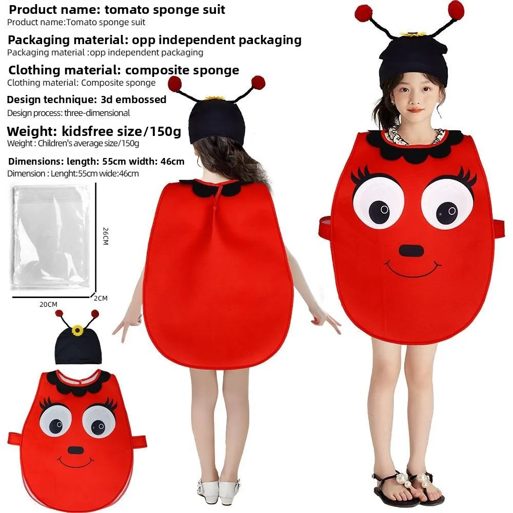 

Детский косплей на Хэллоуин, костюм куклы из губки, пчела, ат, тыква, ролевой наряд, сценический костюм