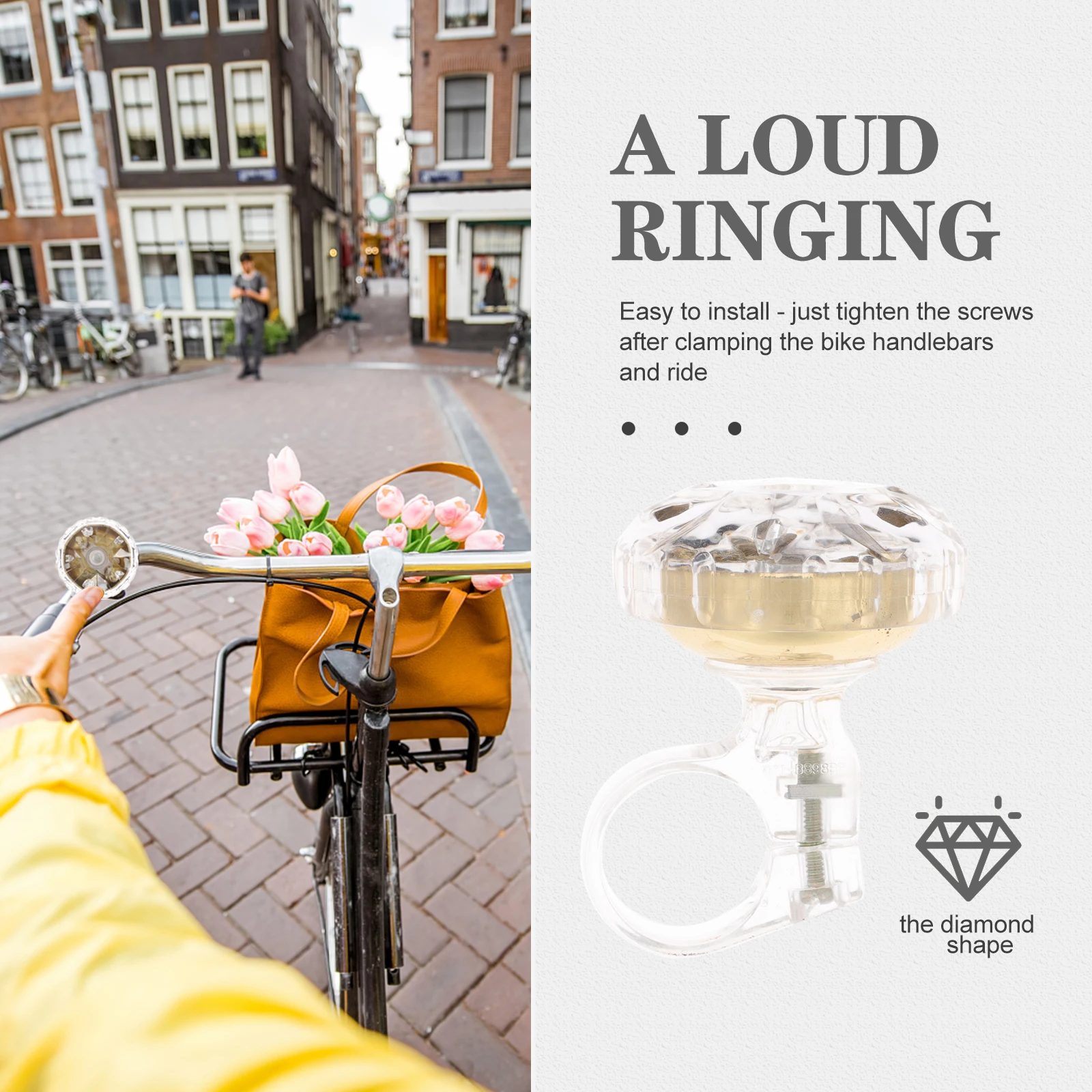 

Car for Super Versatile Handlebar Loud Bell Mountain Bike Horn Loud Bicycle Sports Decorative Cycling Safety Bell Nylon