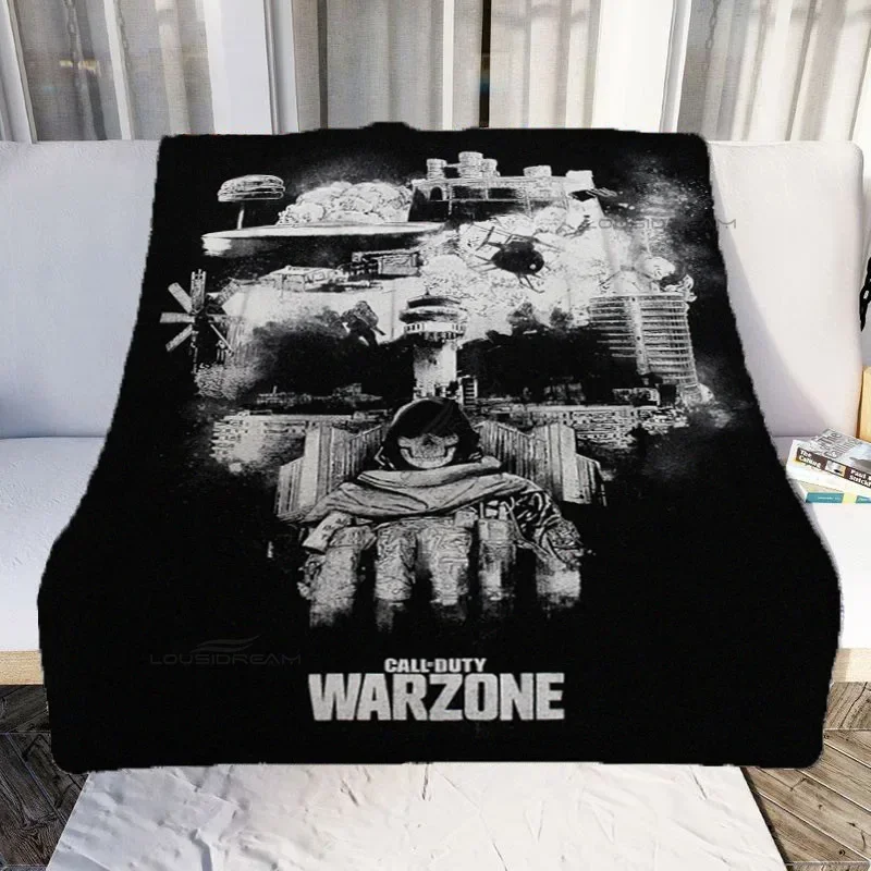 بطانية Call of Duty Patterns Gamer من الفلانيل - بطانية بتصميم أريكة مريحة فائقة النعومة للمراتب