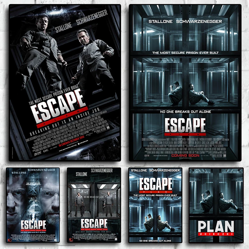 Classic Escape Plan Movie Poster Retro Print Wall Art Decor Home Decoration For Living Room Painting Picture Posters Mural