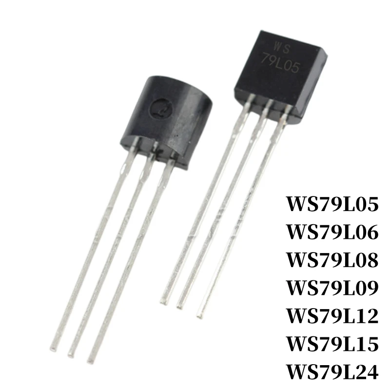 50~1000Pcs WS79L05 WS79L06 WS79L08 WS79L09 WS79L12 WS79L15 TO-92 LDO 3-terminal Regulator IC DIP Low Dropout Regulator