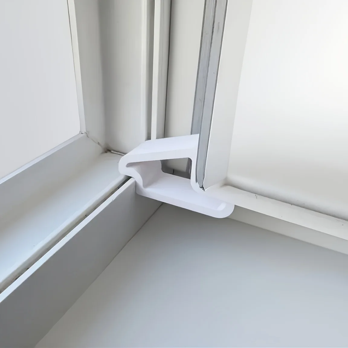 1/2/3pcs Window Stopper-Durable Plastic Door Stopper with Easy-Install Design, Prevents Sliding Down,Secure Hold for Home&Office image 6