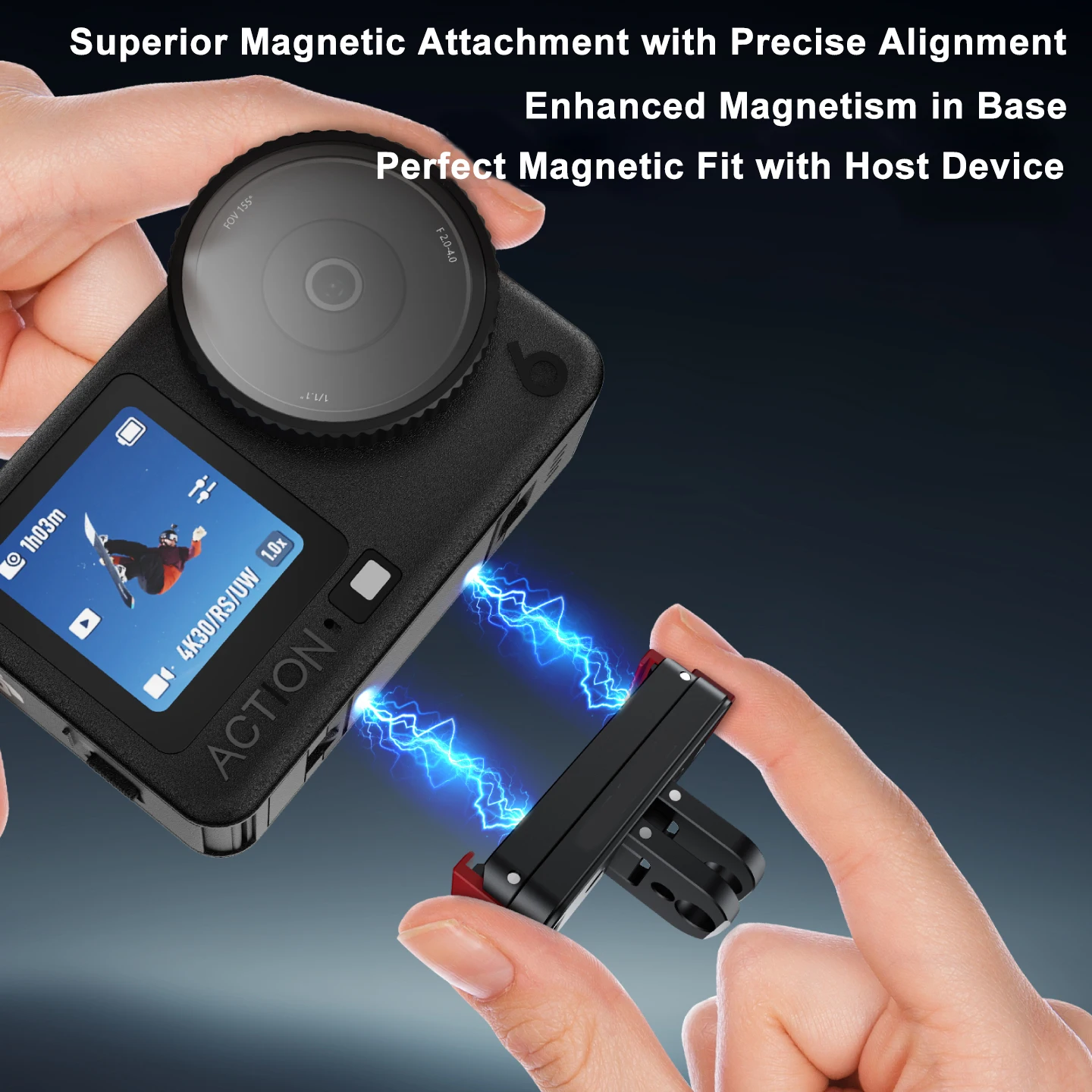 

For DJI Osmo Action 6 Camera Magnetic Quick Release Adapter Mount Stand ,Shockproof Camera Stand Accessory