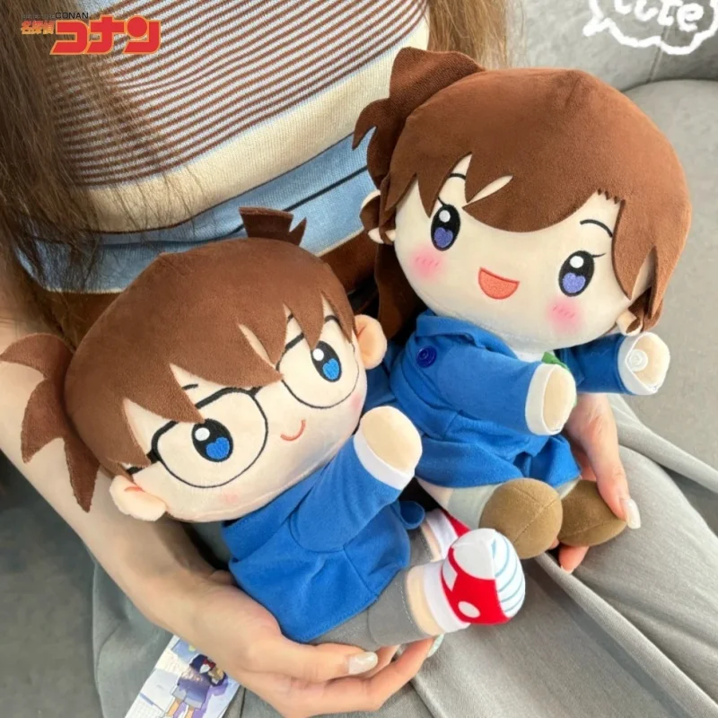 

Натуральная детектив Конан, пара плюшевых игрушек, мягкие игрушки, мягкая подушка, милые подарки на день рождения, мультяшные аниме, пушистые игрушки, 9 дюймов