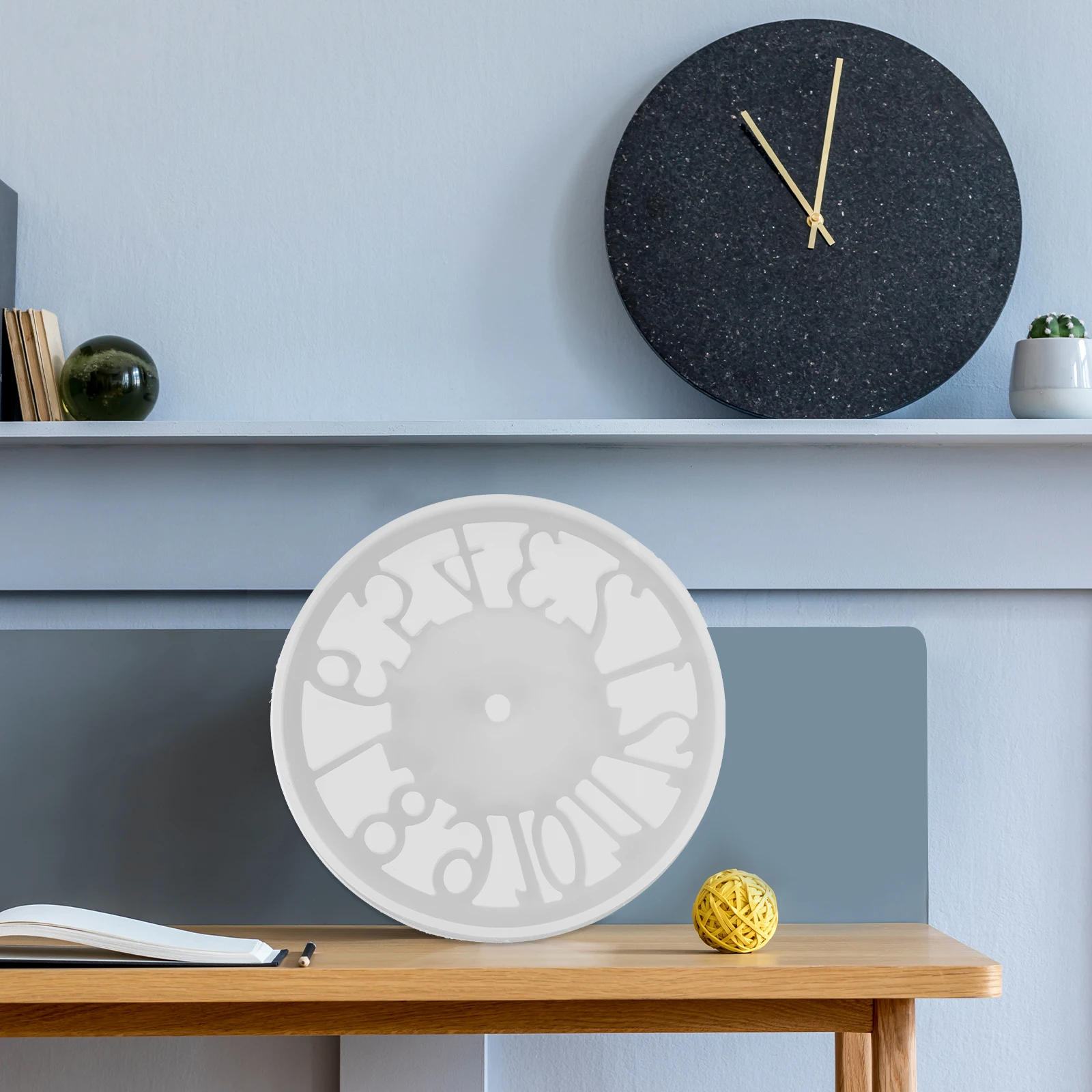 

1Pcs DIY Silicone Clock Mold Hollow Number Wall Clock Making Mold Craft Accessories Craft Accessories DIY Silicone