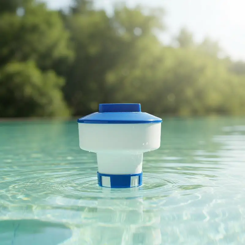 Schwimmender Pool-Chlorspender, automatischer Sterilisator, verstellbare Öffnung, PP-Halter für 1-3 Zoll große Chlortabletten, Pool, SPA – Detail 5
