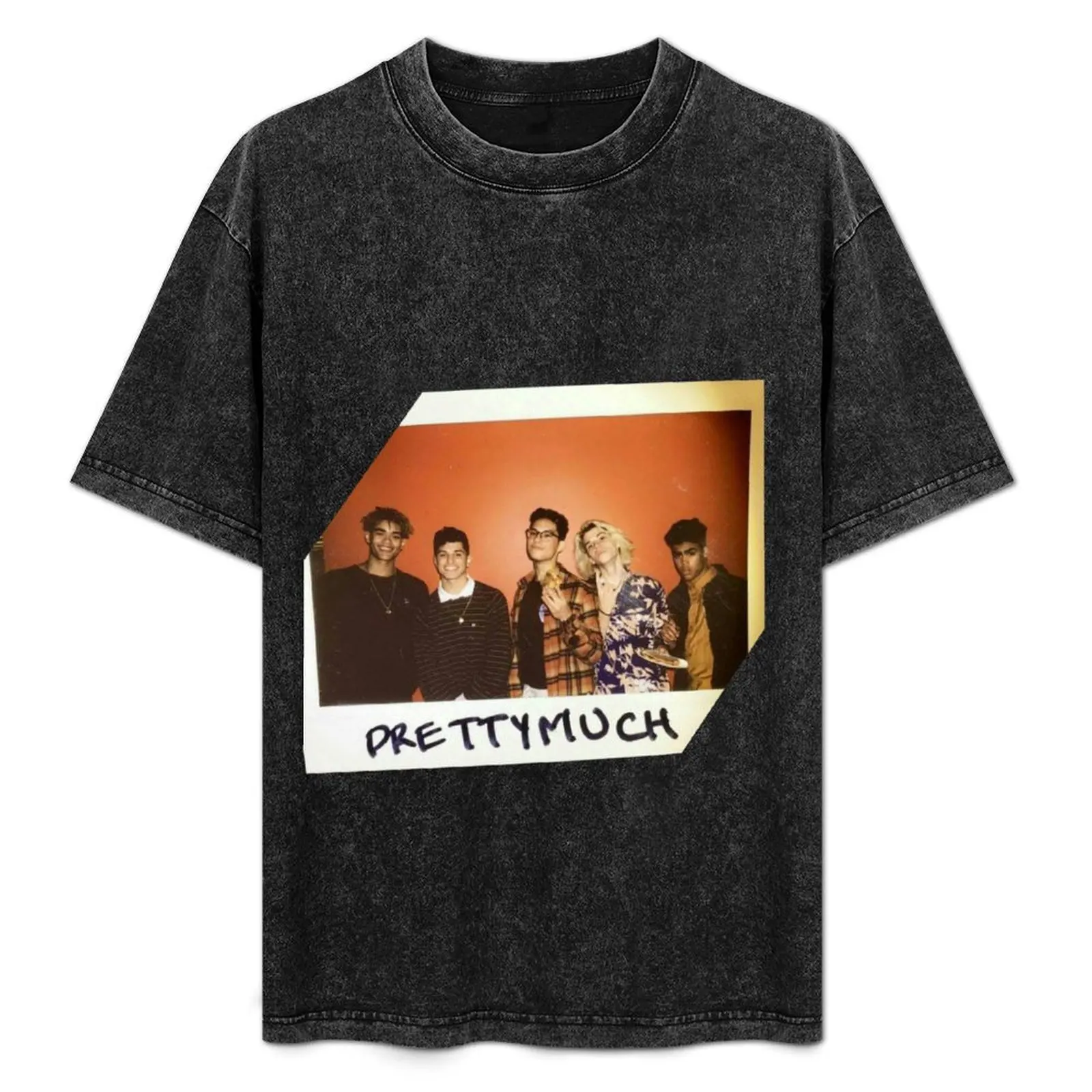 

prettymuch Band Stickers T-Shirt for a boy summer tops men tshirt