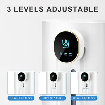 Gargle Dispenser Automatic Touchless Wall Mounted Mouthwash Dispenser for Bathroom with Cup, Perfect for Kids and Adults