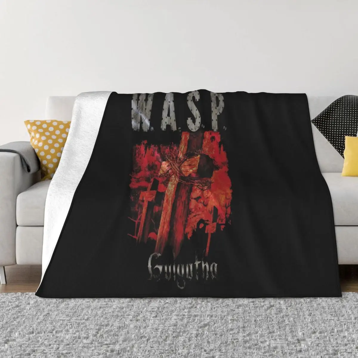 W A S P Golgotha Heavy Metal Judas Priest Sizes S To 7Xl Casual Fitness Vacation Design Farmhouse Throw Blanket