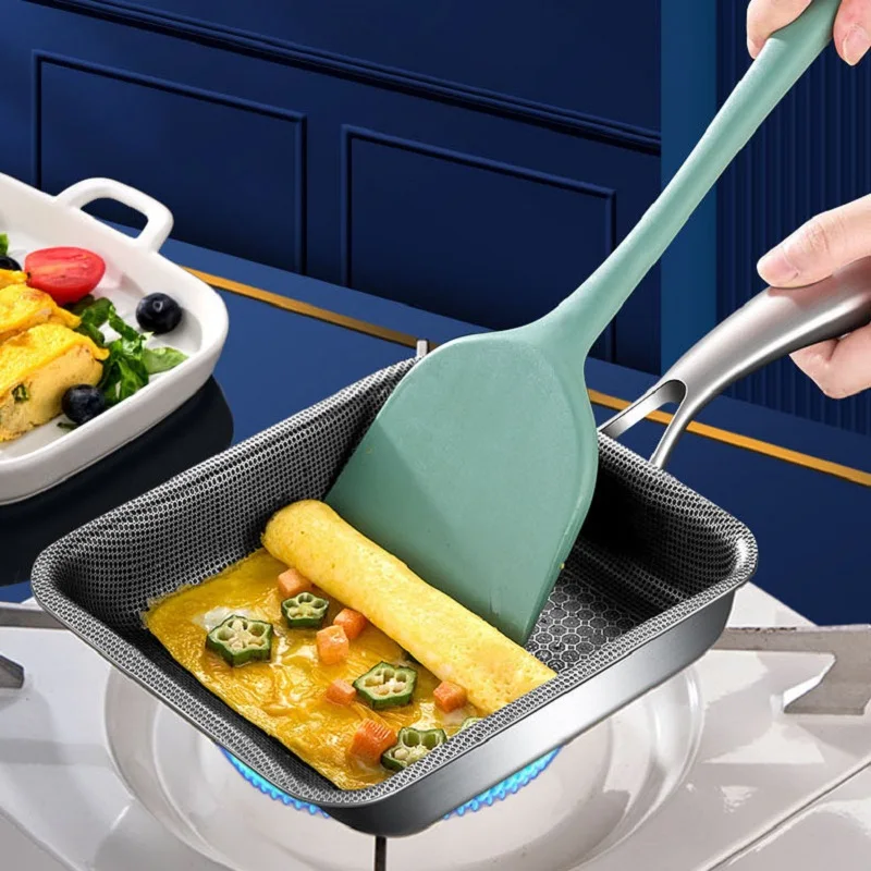 Stainless Steel Tamagoyaki Fry Pan Okja Roasting Pan, Multipurpose Sandwich Egg Roll Pancake Pan, Steak Breakfast Square Fry Pan