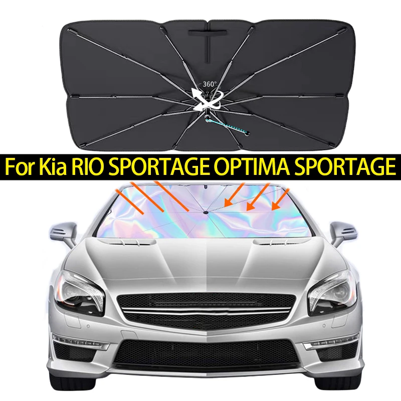 

For Kia RIO SPORTAGE OPTIMA SPORTAGE SORENTO CEE'D soul Car Windshield Sunshade Parasol Front Cover UV Ray Heat Sun Glare Block