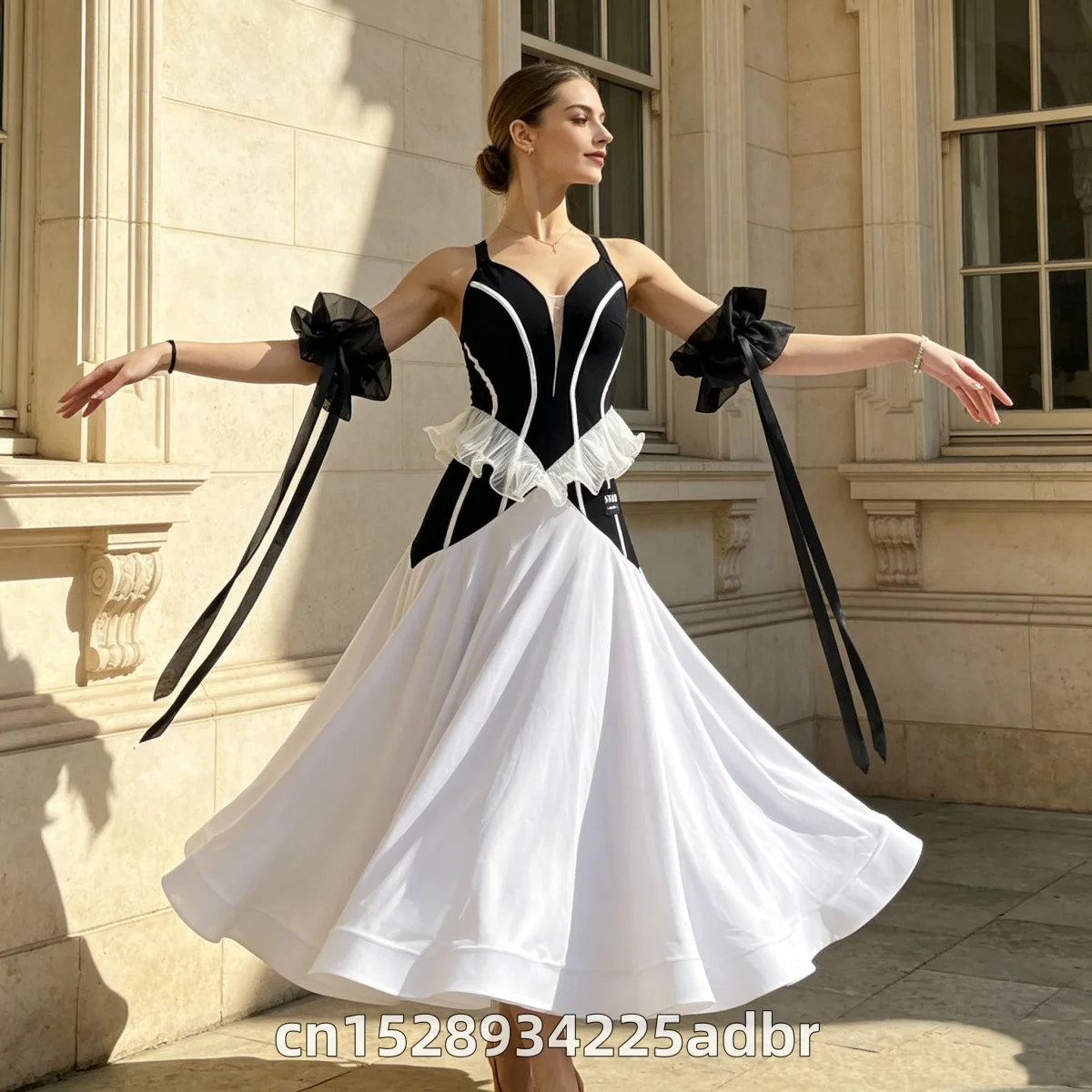 Ballroom Dance Dress Women Standard Waltz Dance Clothes Party Prom Tango Dress Adult Ballroom Dance Competition Dress