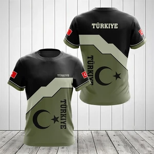 Herren türkische Flagge gedruckte Tarnung, Armeehemd, Sweatshirt mit Kragen O, Jersey Lose, Kurzarm, Sommertimen, Mode 8 Hauptverkäufe türkiye t -Shirt - №7