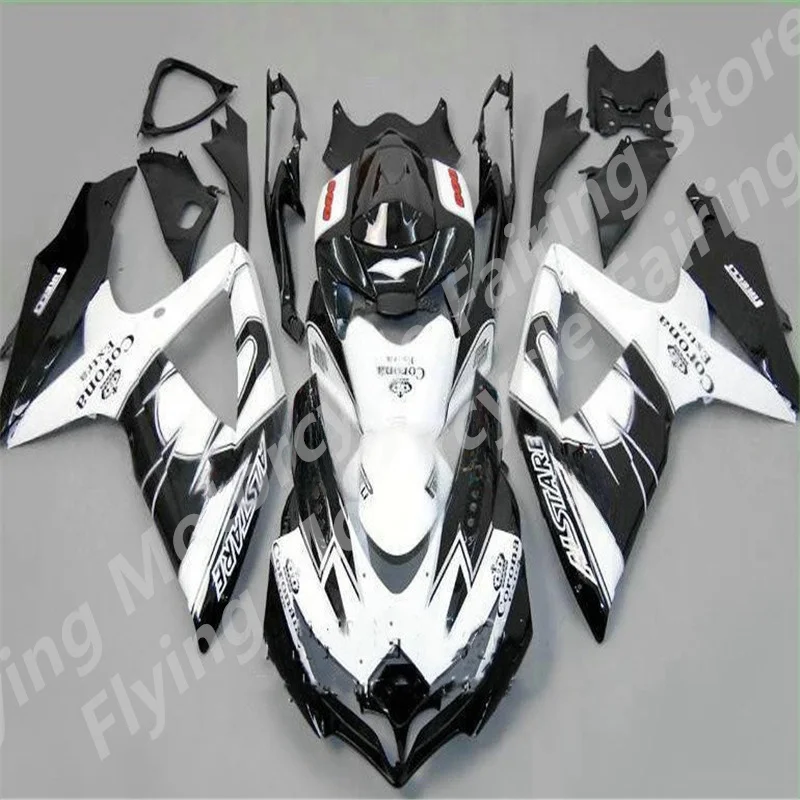 

New ABS Motorcycle Fairings Kit For Suzuki G S XR600 GSXR750 08 09 10 K8 G S XR 600 750 2008 2009 2010 bodywork white black