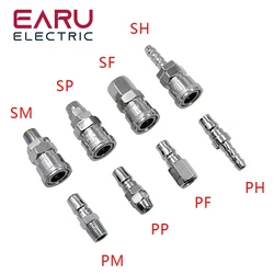 Pneumatic fitting C type Quick connector High pressure coupling PP20 SP20 PF20 SF20 PH20 SH20 PM20 SM20 work on Air compressor