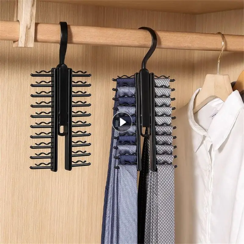 Tie Hanger Free Spins Independent Storage High Capacity 360 Degree Rotation Laundry Storage Silk Scarf Belt Hanger One Thing