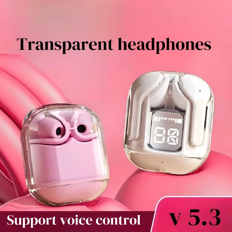 T2 Wireless Mini Earbuds LED Power Digital Display TWS Headset Stereo Sound Bluetooth-compatible 5.3 for iPone Xiaomi Lenovo