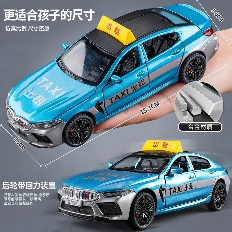 1:32 Scale Taxi Diecast Alloy Model with 6 Open Doors & Multi-Color Options for Collection Gift Home Decor Ornament view 5