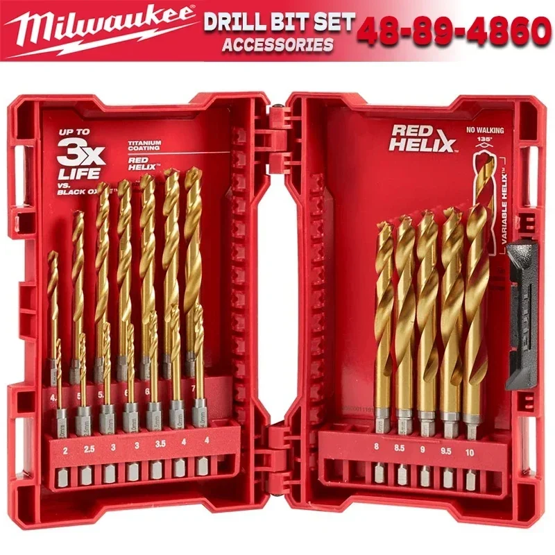 Imagem -04 - Milwaukee 4932492004 48324013 48892531 Conjunto de Broca de Driver Acessórios para Ferramentas Elétricas 4899-4860 4932492008 48-89-2530