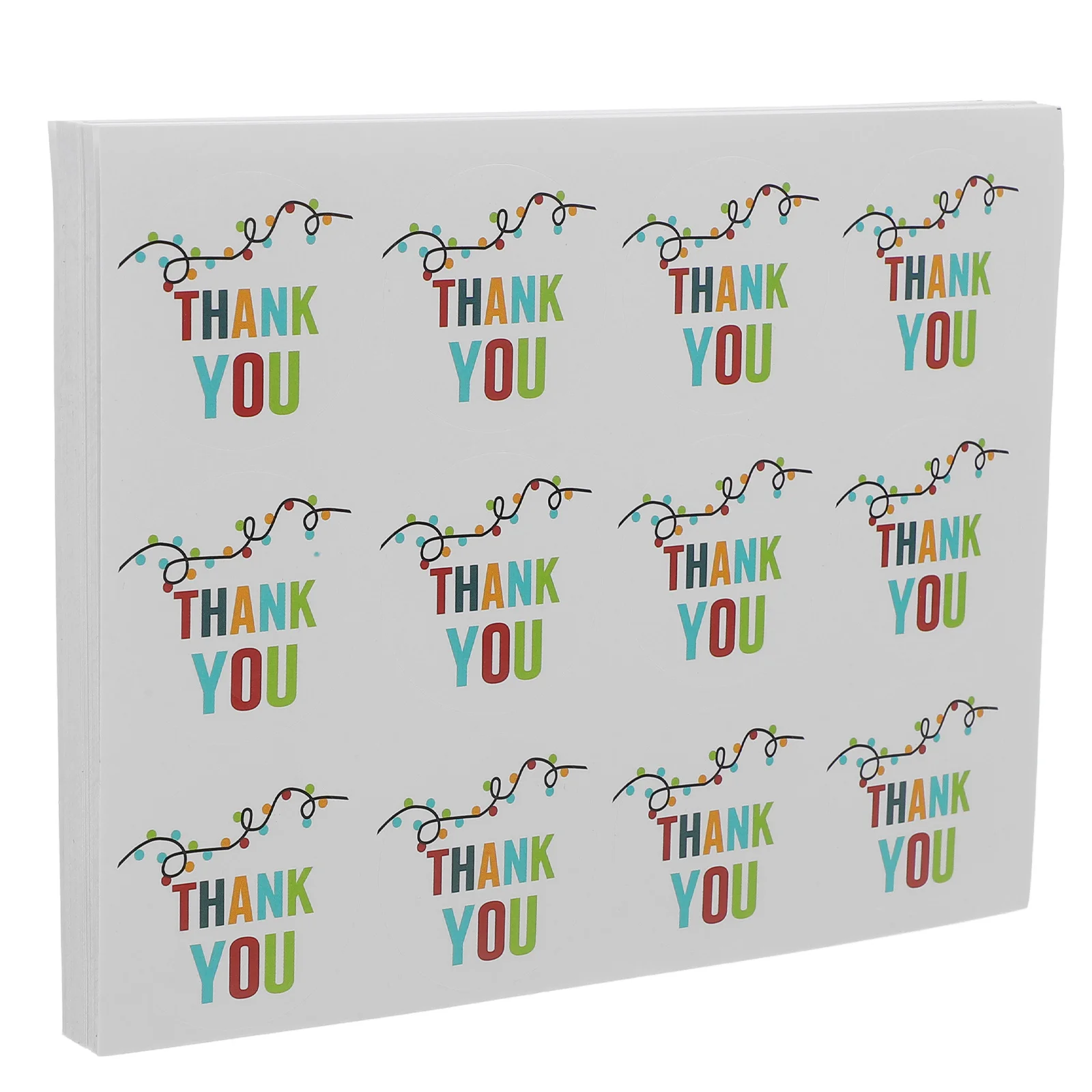 

50 Sheets Thank You Stickers Self Adhesive Decorative Labels for Gift Packaging Sealing Baking Wrapping Thank You Stickers