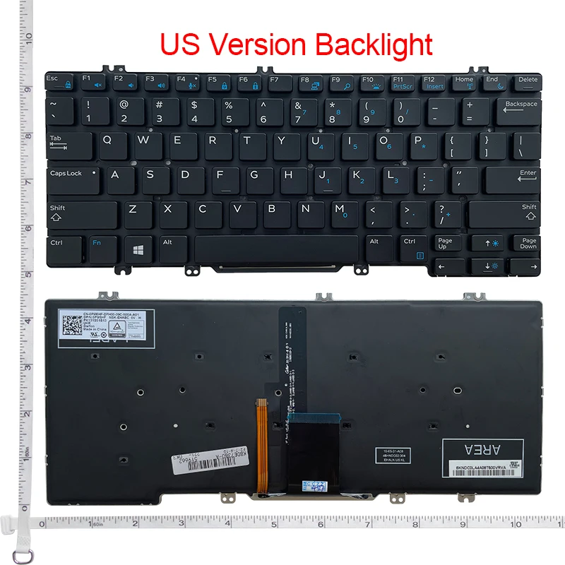 Клавиатура для ноутбука RU/US/UK/BR/PO для DELL Latitude 5290 7380 7389 7390 E7390 E7290 E5290 E5280 5288 5289 E7280 E7380 E7220 7290