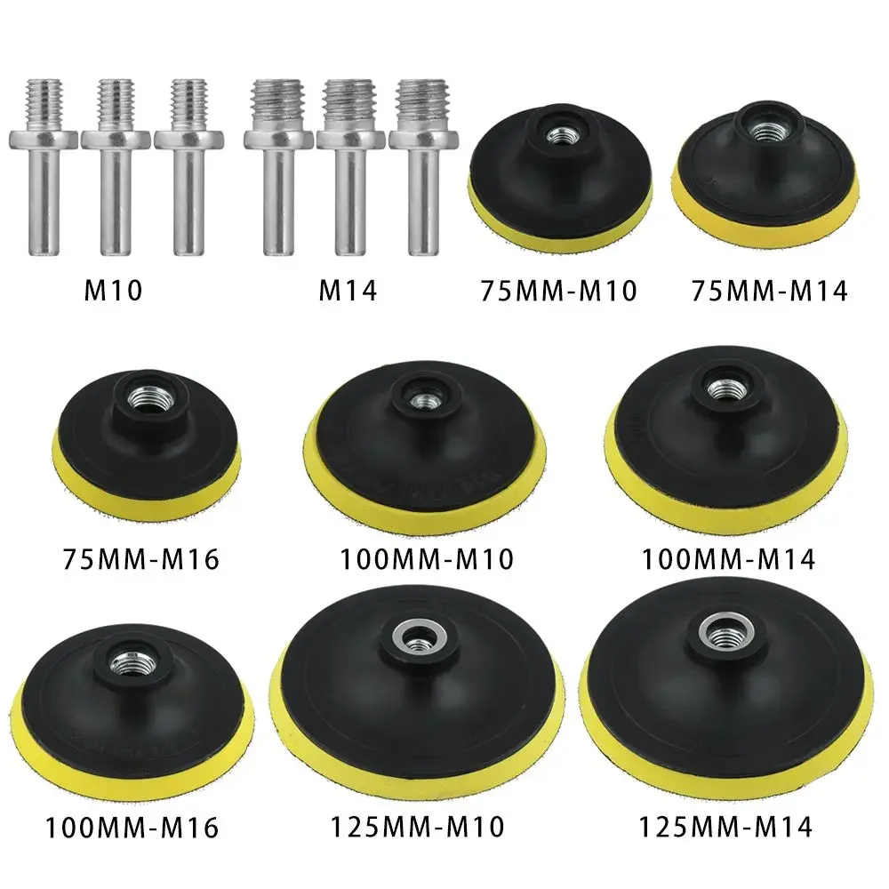 100/125 มม.สําหรับ Power Sanders แผ่นขัด Sanding Disc Backing Pad HOOK-LOOP แผ่นดิสโก้ soporte Pad กระดาษทราย Self-กาว