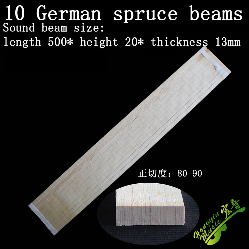 HUATOOL German Spruce Tone Rib Blocks Tangent Square Lumber Acoustic Guitar Inner Support Bracing Luthier Material