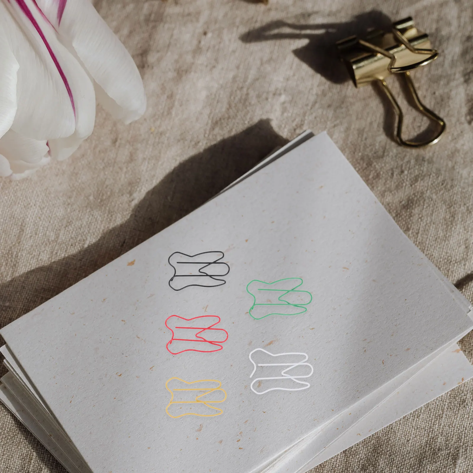 50pcs Tooth Paper Clips Metal Photo Pin Party Gift Note Shape Bookmark Strong Clipping Force Home School Use Easy