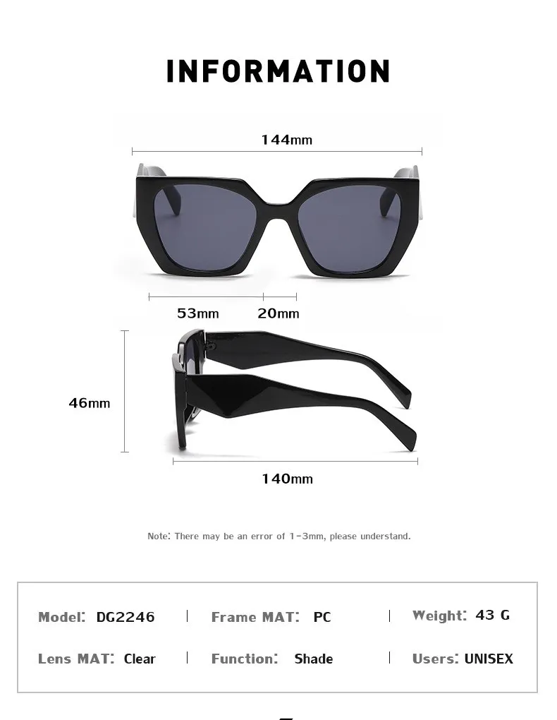 Mode Cat Eye Sonnenbrille Frauen 2025, Luxus Marke Design Vintage Quadrat Punk Sonnenbrille Für Damen Shades Retro Brillen UV400 – Detail 9