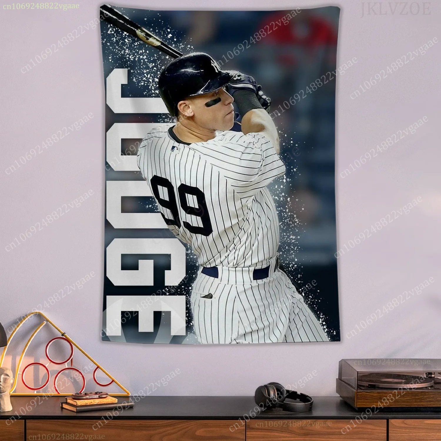 Tapiz de Aaron Judge, carteles, tapices de pared, decoración de dormitorio, Tapices estéticos, bandera, papel tapiz para fanáticos del béisbol, Nueva York 99