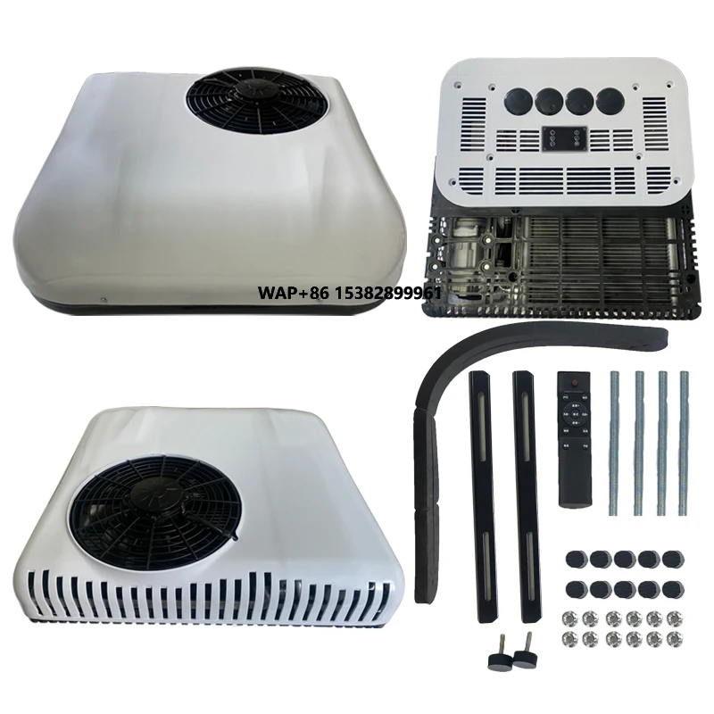 مكيف هواء مبرد R-134a عالي الجودة لمبرد وقوف السيارات 12 فولت 24 فولت لشاحنات القوافل والسيارات الكهربائية