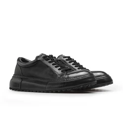 Desai [High-end horsehide] casual shoes men's shoes winter thick soled men's shoes sports board shoes soft soled small white sho
