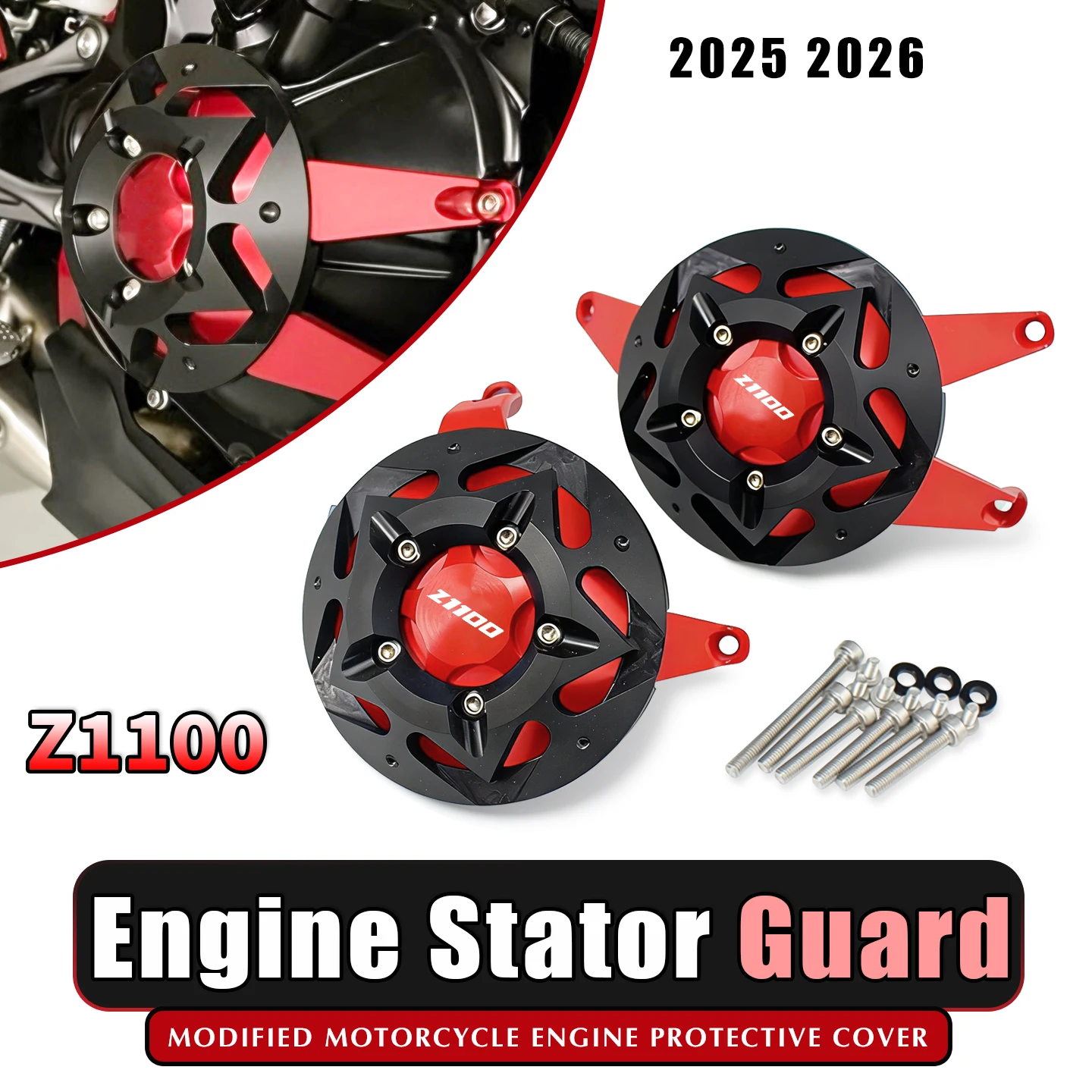 

Fit For Z1100 Z1100 SE 2026 Motorcycle Accessories Engine Stator Guard Case Slider Cover Protector