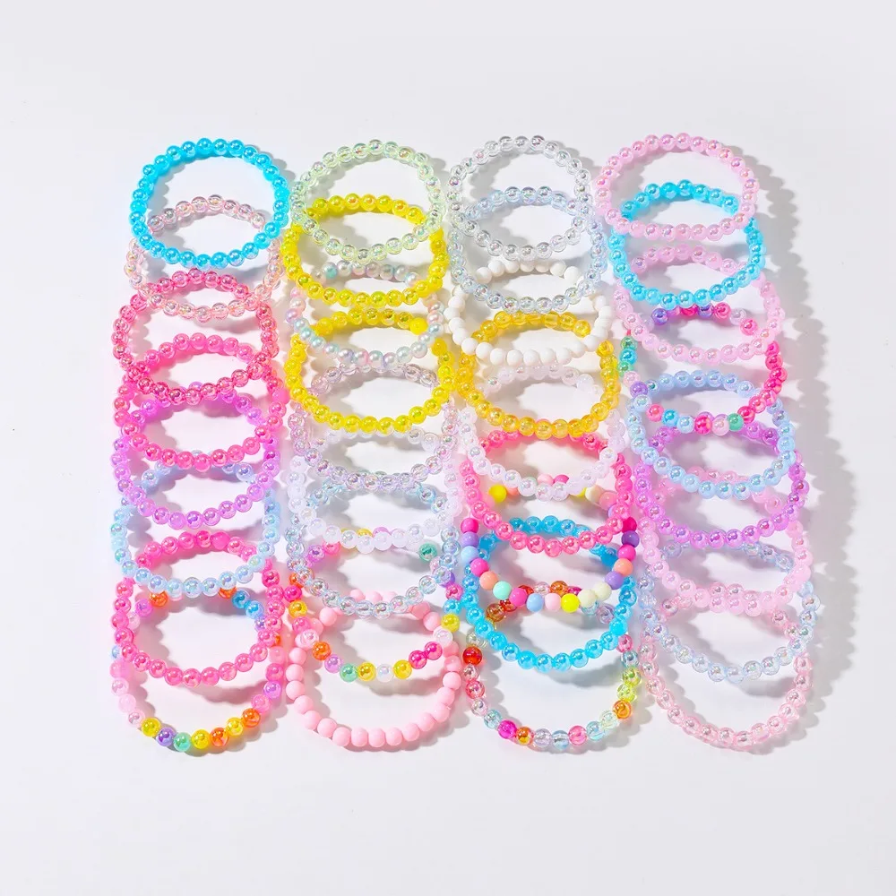 10-100Pcs Colorful Beaded Bracelet Birthday Party Favors Pinata Gift Bag Filler Back To School Christmas Wedding Guest Gifts view 5