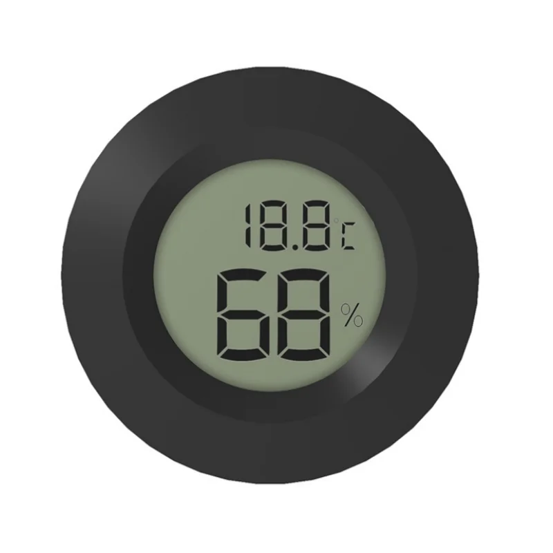

Mini Round Indoor Dual Digital Thermometer And Hygrometer LCD Display Temperature & Humidity Meter -50℃ to +70℃ for Household