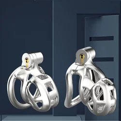 Metal Male Chastity Cage Sex Toys Discreet Sissy Femboy Chastity Cock Cage Device Penis Rings Male With 2 Size Men'S Adult Goods