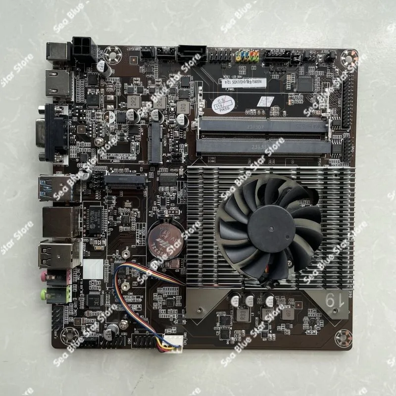 N5095 mini host main board Quad core NAS industrial control integrated computer main board New dual memory slot