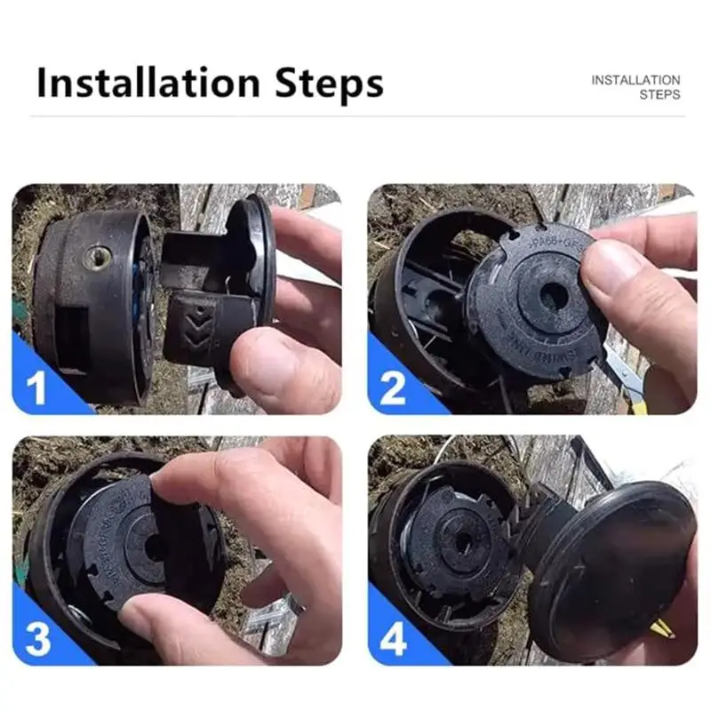 1/2/3Pcs Strimmer Trimmer Line Spool Feed Lawn Mower Cutting Line Head For F016800569/F016800385 Strimmer Line Spool