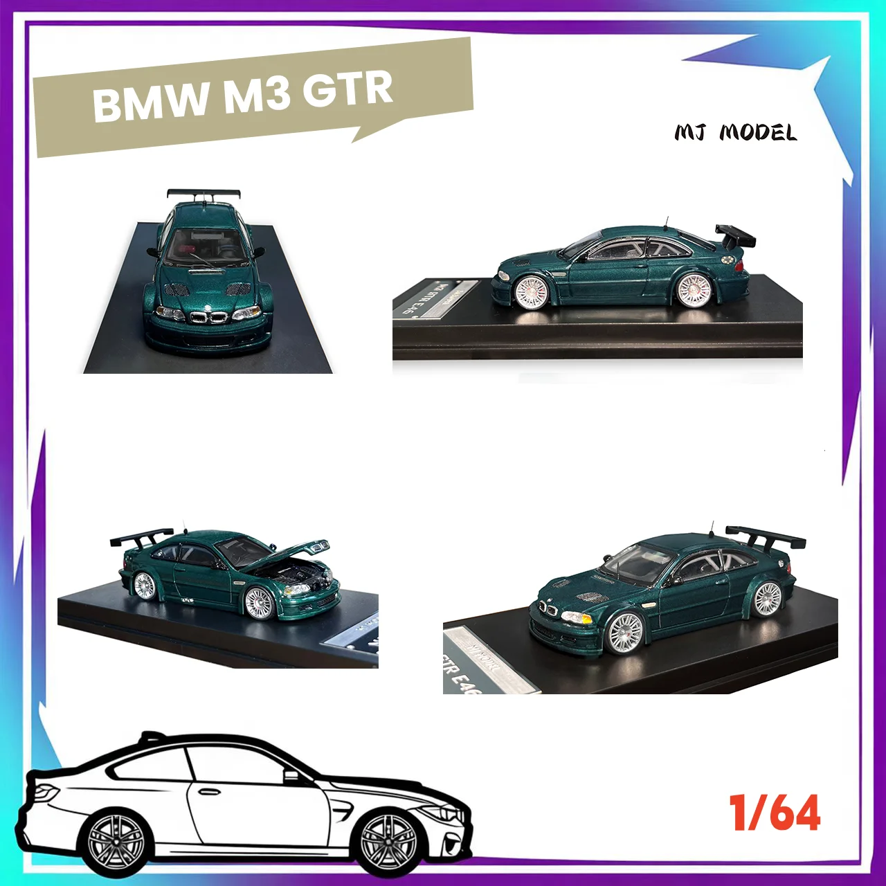 Mj 1:64 Bmw M3 Gtr … - image