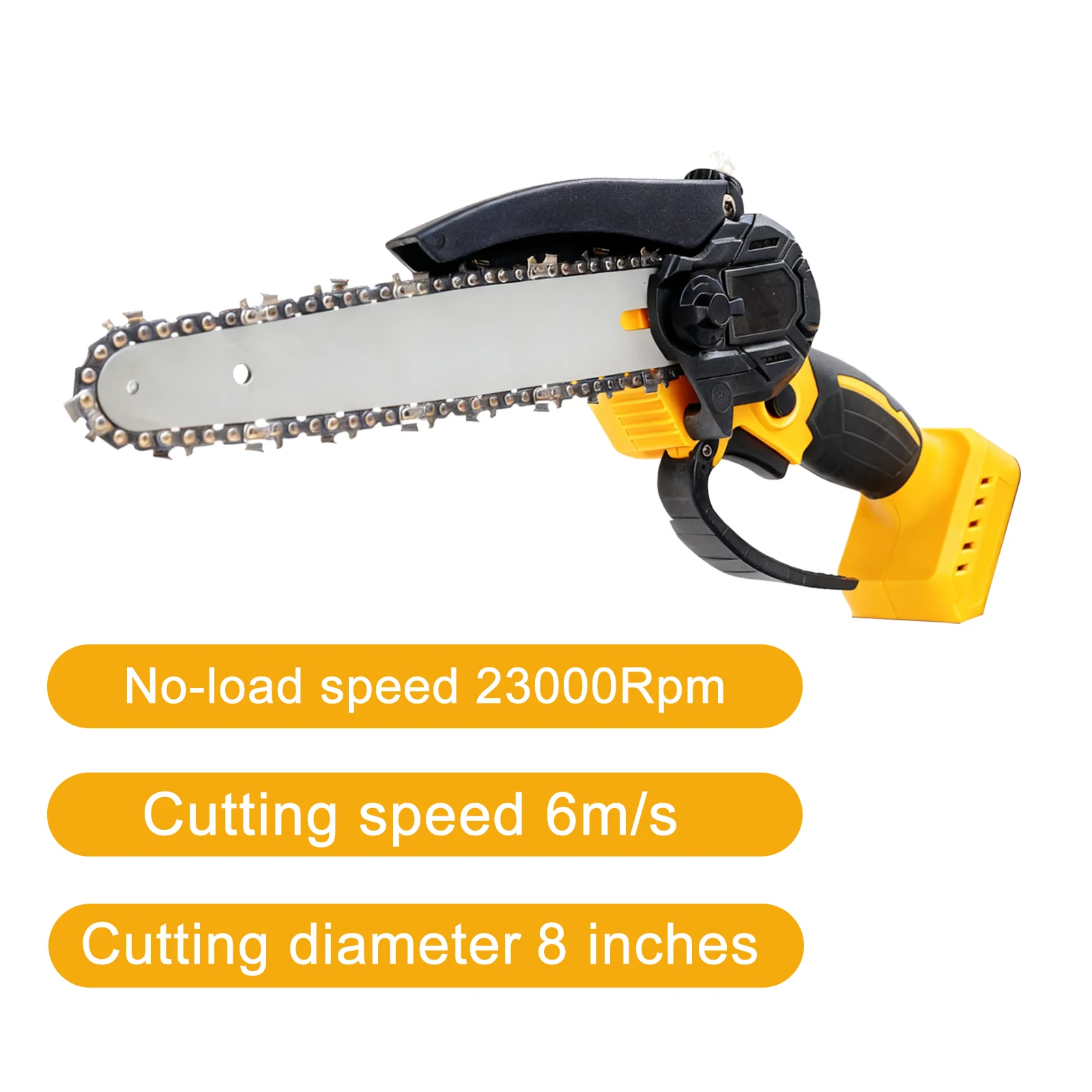 8 بوصة فرش سلسلة المنشار منشار كهربائي يده المحمولة قطع الأشجار الخشبية حديقة تشذيب الخشب أداة السلطة لبطارية ديوالت 20 فولت