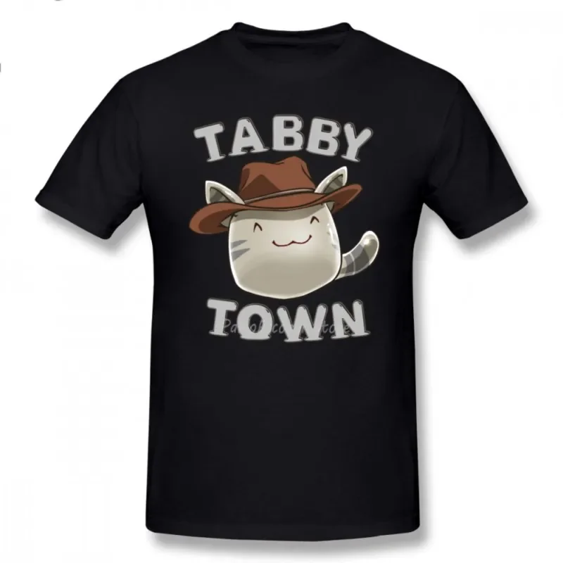 Slime Rancher T Shirt Tabby Town T-Shirt Graphic XXX Tee Shirt Awesome Short Sleeve Cotton Male Fashion Tshirt