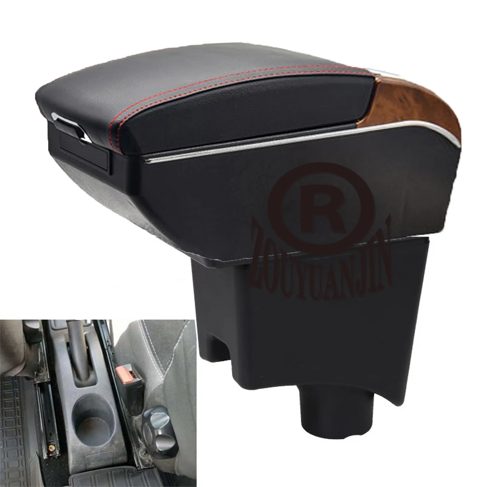 

For Renault Logan Armrest Box Interior Parts Car Center Console Arm Storage Elbow Rest with USB