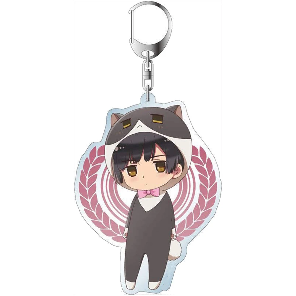 Guo Xiao Luo Anime Peripheral Store Hetalia:The World Twinkle Kigurumi Ver Acrylic Keychain Pendant Ornamen Fans Gifts About 6cm