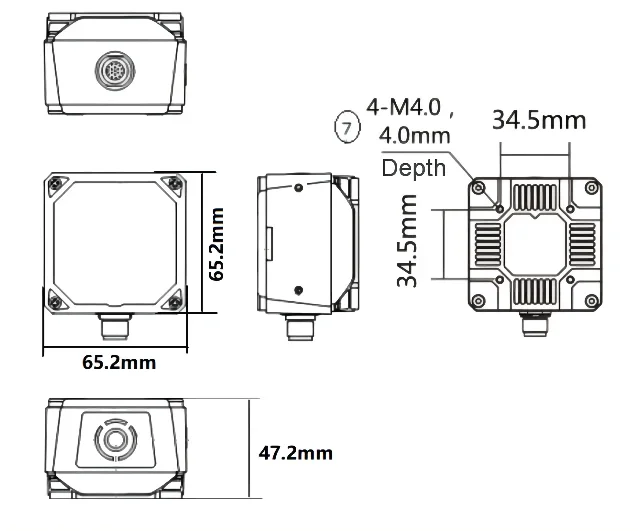 LONVILL OEM Industriale IP65 Lettore di codici QR ad alta velocità Tcp Ip Scanner di codici a barre 2D a montaggio fisso, scanner di codici a barre Bluetooth in vendita