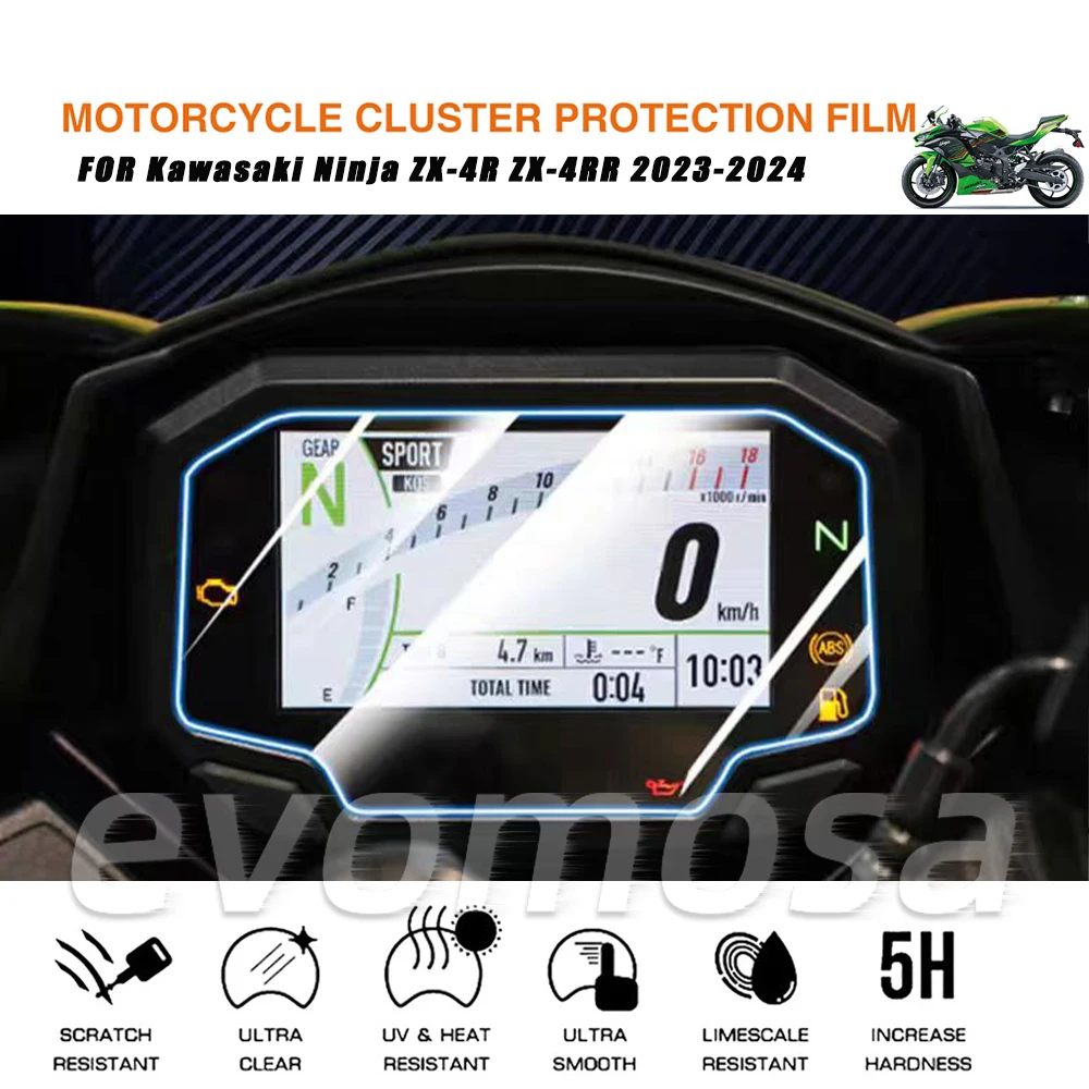 

Для Kawasaki Ninja Versys 650 1000SX ZX-4R ZX-4RR Z650 SE Z900 Z e-1 приборная панель, пленка для экрана от царапин, защита приборной панели