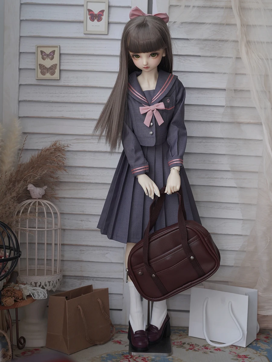 1/3 BJD Doll Fullset with Clothes Shoes BJD Wig Bald Head Princess Doll Wedding Dress School Uniform JK Suits DIY Dress Up Toys