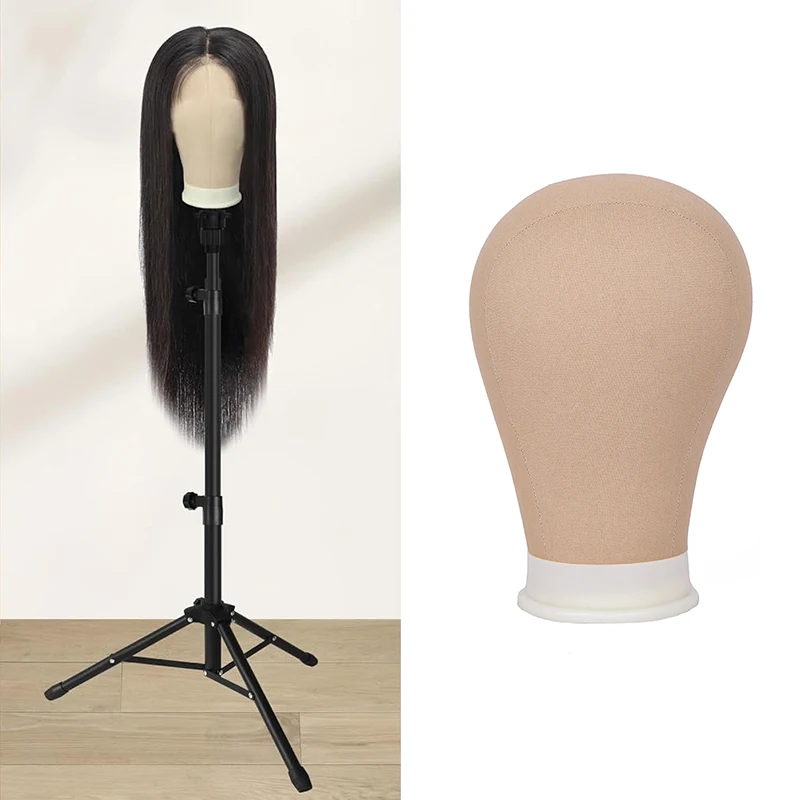 قماش شعر مستعار كتلة رئيس 21 "22" 23 "24" الفلين قماش رئيس DIY بها بنفسك شعر مستعار المعرضة الفلين رئيس جودة شعر مستعار الملحقات #1